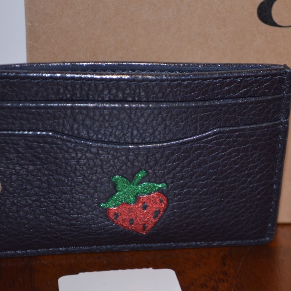 NWT Coach Strawberry Wallet AUTHENTIC - Picture 5 of 6